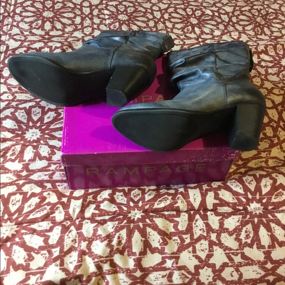 Rampage Blue Trixen Slouchy Western Booties - Picture 4 of 4